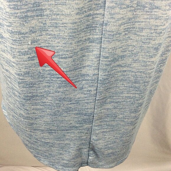 a.n.a. A New Approach Sweater Womens Small Blue V-Neck Short Sleeve Knit - Picture 6 of 8